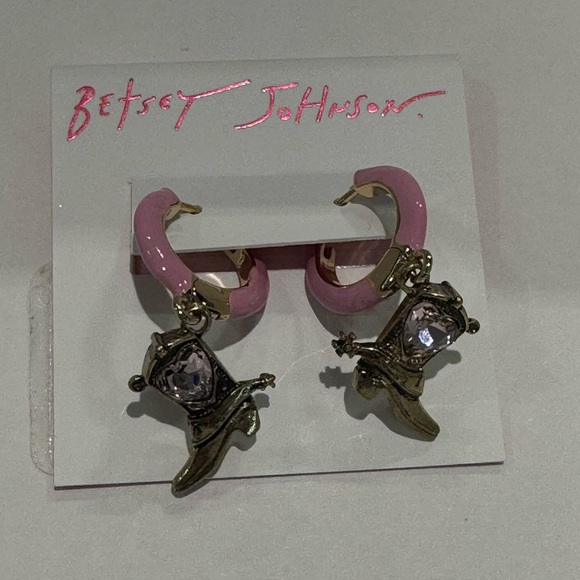 Cowboy Boot Huggie Earrings - Picture 2 of 5